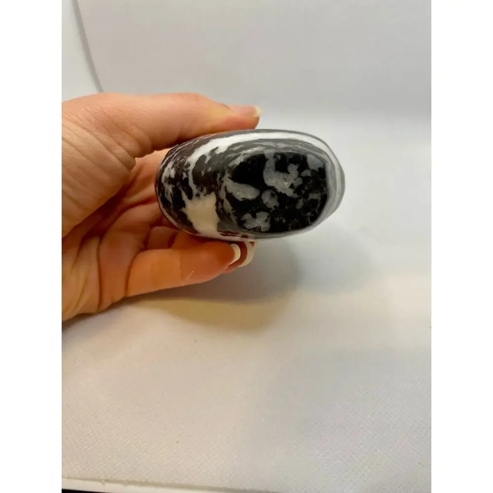 Zebra Jasper Teardrop Flame Freeform